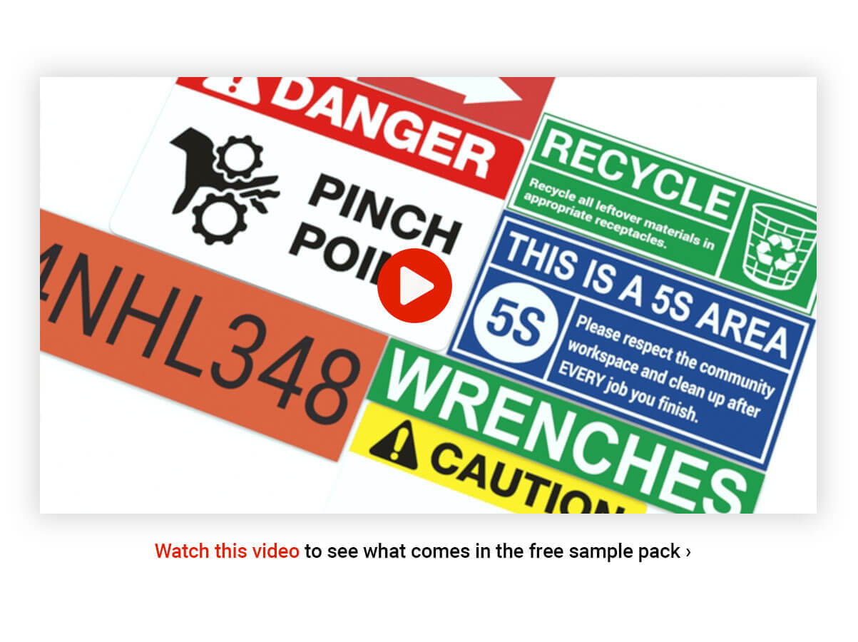 Equipment Labeling Samples