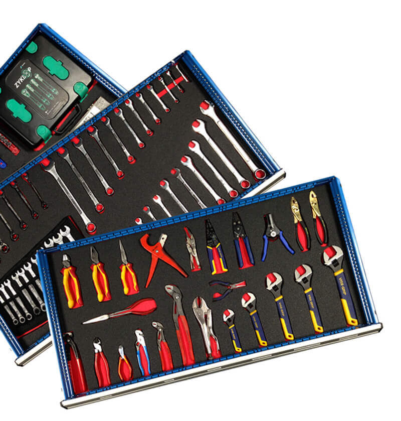 Get organized with foam cutouts for your tool kits. Cut Custom foam tool kits