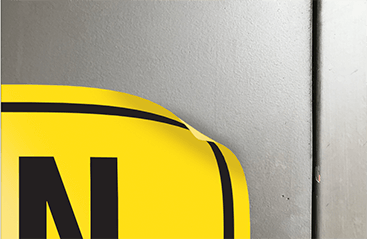 Custom Safety Sign Material Removable Adhesive Removable Adhesive