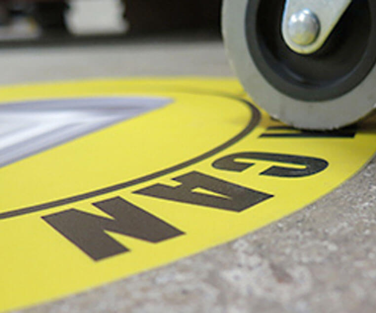 Custom Used Rags Floor Sign : No Setup Charge for Customizing Signs!