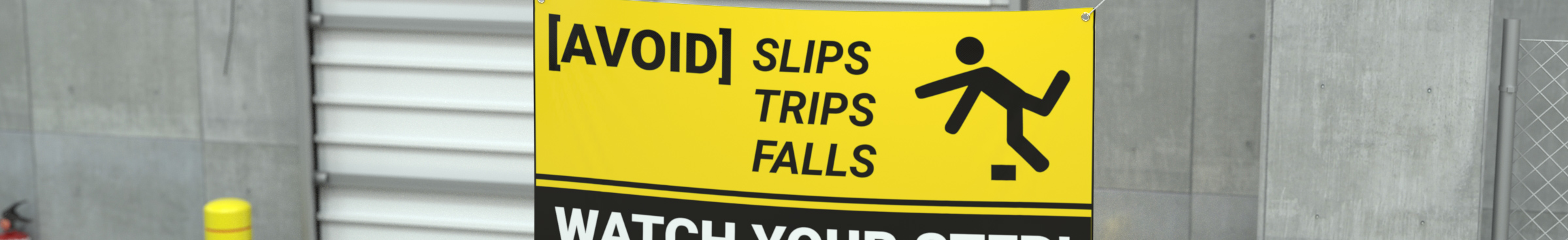 Slip, Trip, and Fall Banners