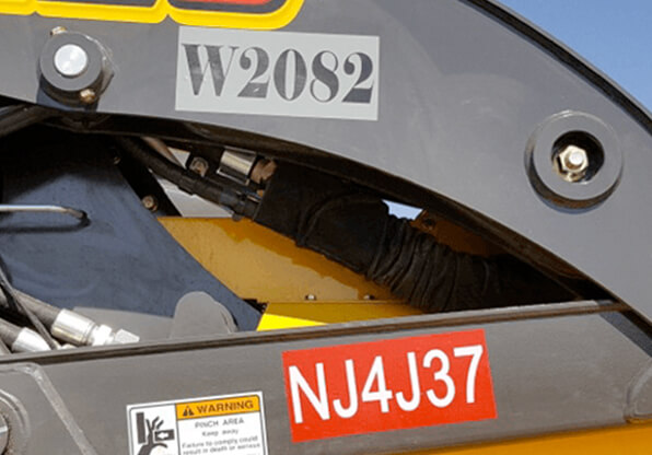 Construction Equipment Labels