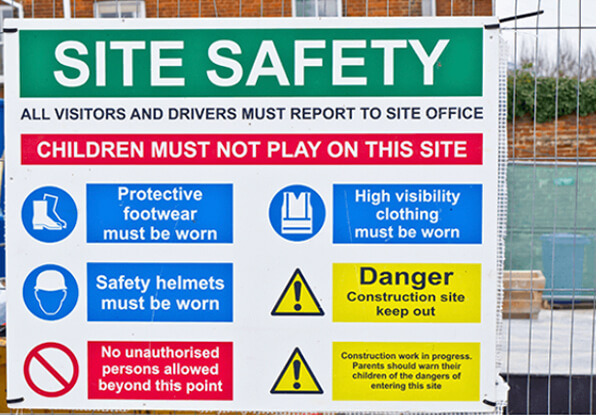 Construction Site Safety Sign