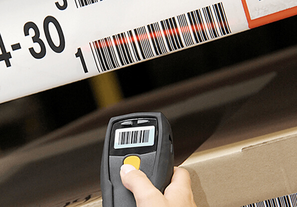 Handheld Barcode Scanner Reading Label