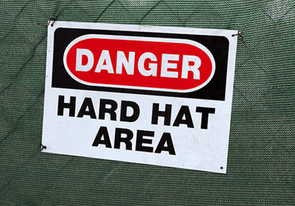 Danger Hard Hat Area Sign