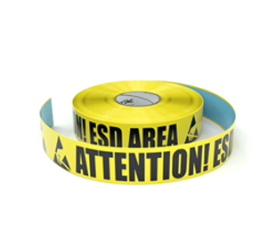 ESD: Attention! ESD Area - Inline Printed Floor Marking Tape<