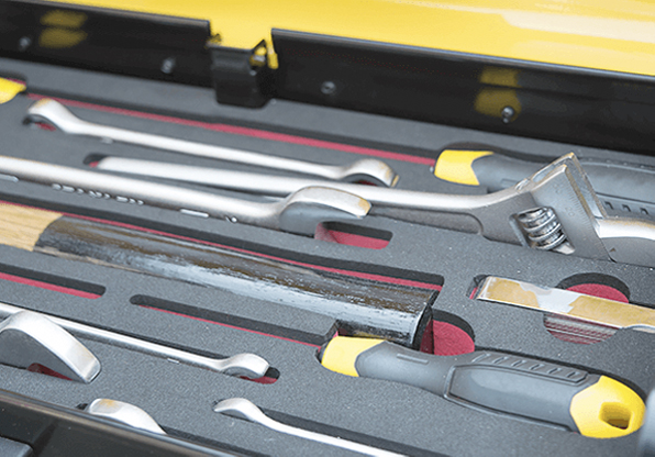 Organized Tools Using Foam