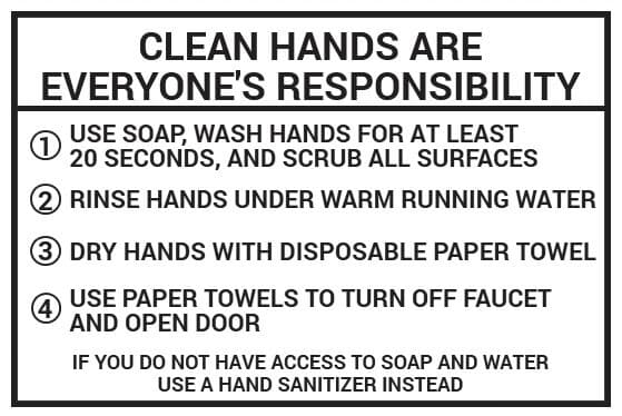 LabelSuite Template - Clean hands are everyone's responsibility