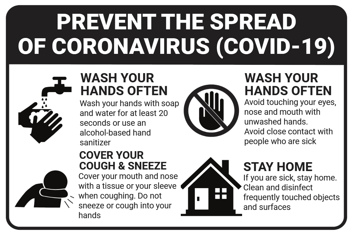 LabelSuite Template - Prevent The Spread of Coronavirus (COVID-19)