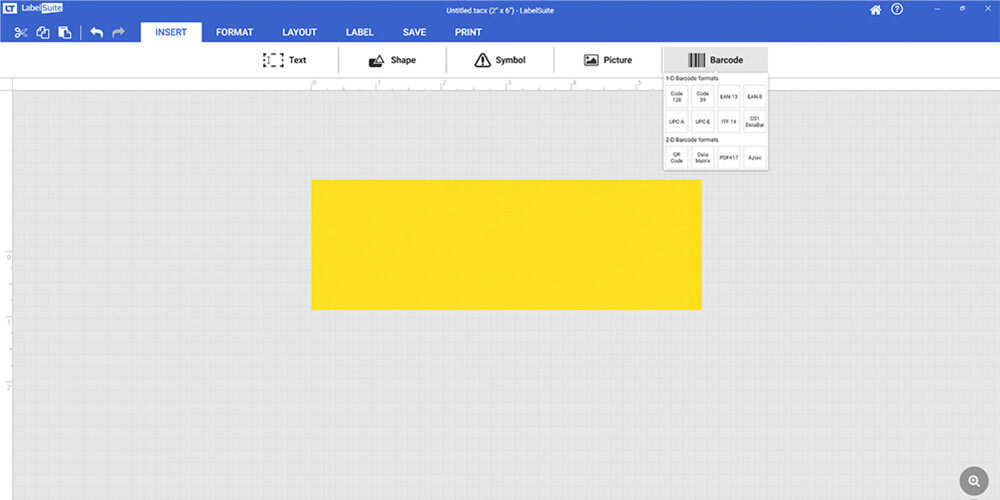 Create new label with two fields