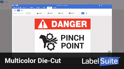 multicolor die-cut labels in labelsuite™ Multicolor Die-Cut Labels in LabelSuite™
