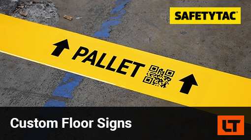 custom floor signs with labeltac® and safetytac® Custom Floor Signs with LabelTac® and SafetyTac®