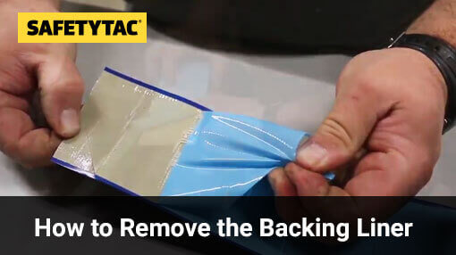 how to remove the backing liner from safetytac® How to Remove the Backing Liner from SafetyTac®