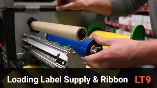loading label supply and ribbon - labeltac® 9 Loading Label Supply and Ribbon - LabelTac® 9