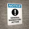 Notice: General Mandatory Action - Wall Sign