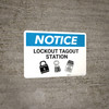 Notice: Lockout Tagout Station - Wall Sign