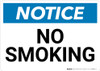 Notice: No Smoking Landscape - Wall Sign