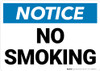 Notice: No Smoking Landscape - Wall Sign