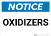 Notice: Oxidizers - Wall Sign