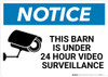 Notice: Video Surveillance with Graphic - Wall Sign