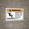 Warning: Lockout Tagout Do Not Service with Graphic Landscape ANSI - Wall Sign