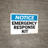 Notice: Emergency Response Kit Landscape - Wall Sign Notice: Emergency Response Kit Landscape - Wall Sign