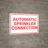 Automatic Sprinkler Connection White Landscape - Wall Sign Automatic Sprinkler Connection White Landscape - Wall Sign