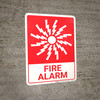 Fire Alarm with Icon Portrait - Wall Sign