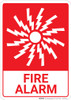 Fire Alarm with Icon Portrait - Wall Sign
