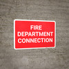 Fire Department Connection Landscape - Wall Sign Fire Department Connection Landscape - Wall Sign