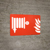 Fire Hose Standpipe Symbol NFPA Landscape - Wall Sign