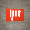 Fire Hose Symbol Landscape - Wall Sign Fire Hose Symbol Landscape - Wall Sign