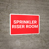 Sprinkler Riser Room Red Landscape - Wall Sign Sprinkler Riser Room Red Landscape - Wall Sign