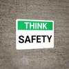 Think: Safety Landscape - Wall Sign Think: Safety Landscape - Wall Sign