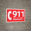 911 Police Fire Medical Emergency with Icon Landscape - Wall Sign 911 Police Fire Medical Emergency with Icon Landscape - Wall Sign