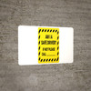 Am I Safe Driver If Not Please Call with Hazard Border Landscape - Wall Sign