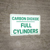 Carbon Dioxide Full Cylinders Landscape - Wall Sign