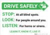 Drive Safely Forklift Safety with Icon Landscape - Wall Sign Drive Safely Forklift Safety with Icon Landscape - Wall Sign