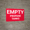 Empty Propane Tanks Landscape - Wall Sign Empty Propane Tanks Landscape - Wall Sign