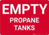 Empty Propane Tanks Landscape - Wall Sign Empty Propane Tanks Landscape - Wall Sign