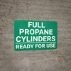 Full Propane Cylinders Ready For Use Landscape - Wall Sign