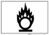 GHS Oxidizing Flame Pictogram Landscape - Wall Sign