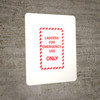 Ladders For Emergency Use Only with Hazard Border Portrait - Wall Sign Ladders For Emergency Use Only with Hazard Border Portrait - Wall Sign