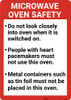 Microwave Oven Safety Guidelines Portrait - Wall Sign Microwave Oven Safety Guidelines Portrait - Wall Sign