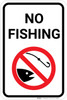 No Fishing with Icon Portrait - Wall Sign No Fishing with Icon Portrait - Wall Sign