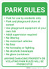Park Rules Violators Will Be Prosecuted Portrait - Wall Sign Park Rules Violators Will Be Prosecuted Portrait - Wall Sign