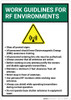 Work Guidelines For Rf Environments with Icon Portrait - Wall Sign Work Guidelines For Rf Environments with Icon Portrait - Wall Sign