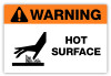 Warning - Hot Surface Label