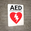AED Automated External Defibrillator with Icon Portrait - Wall Sign