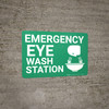 Emergency Eyewash Station with Icon Landscape - Wall Sign Emergency Eyewash Station with Icon Landscape - Wall Sign